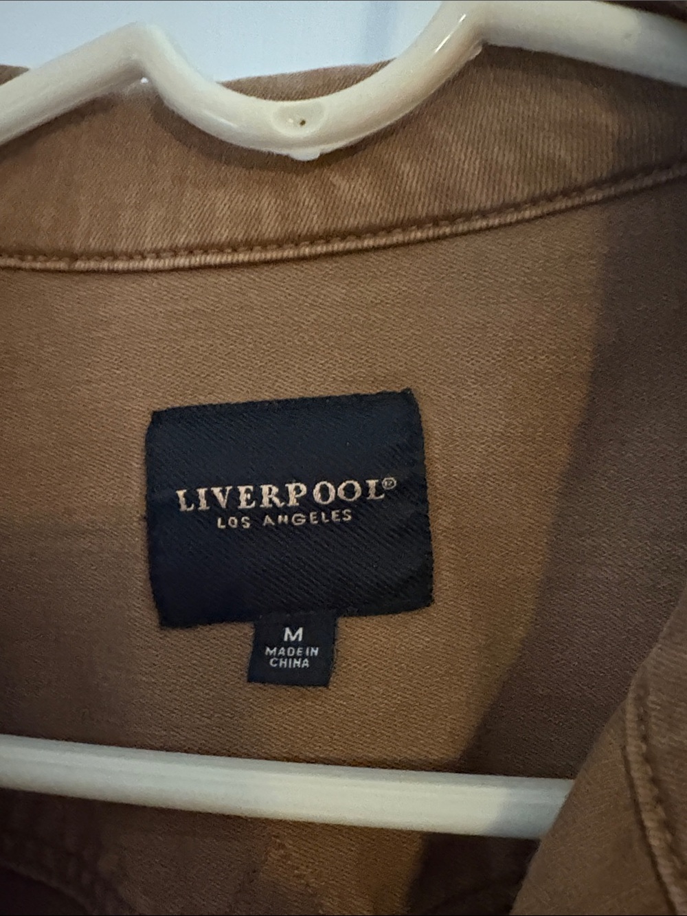 Liverpoot Women's Tan Denim Jacket - Picture 2 of 7
